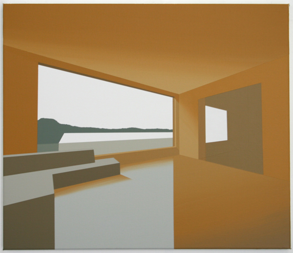 Juriaan Molenaar - Woonkamer I - 60x70cm Acrylverf op linnen Juriaan Molenaar - Woonkamer I - 60x70cm Acrylverf op linnen