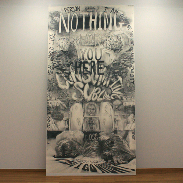 Kaari Upson - Consumptive Sublime - 358x183cm Potlood op papier