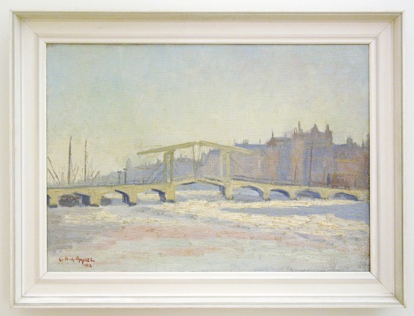 Karel Appel - Ophaalbrug in Amsterdam - 49x68cm Olieverf op doek, 1942, verworven in 1942