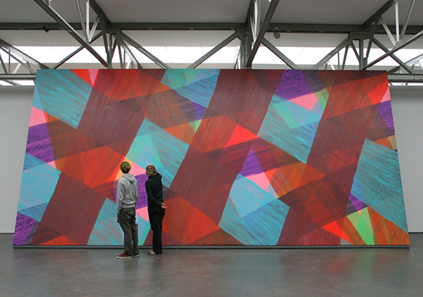 Katharina Grosse - Zonder Titel - Acrylverf op doek 2003