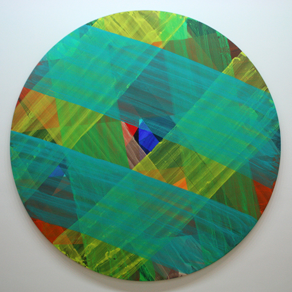 Katharina Grosse - Zonder Titel (Tondo)