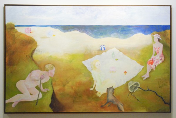 Katharina Wulff - Zwei ernsthafte Damen (Two Serious Ladies) - Olieverf op doek, 2003