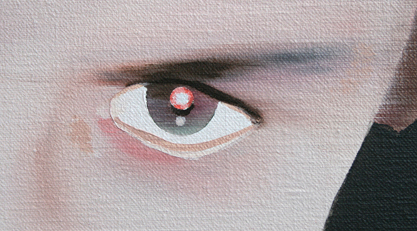 Katinka Lampe - Untitled (131823) - 130x80cm Olieverf op canvas (detail)