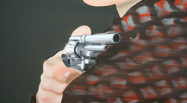 Katinka Lampe - Untitled (131824) - 130x80cm Olieverf op canvas (detail)