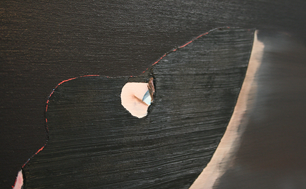 Katinka Lampe - Untitled (600354) - 60x60cm Olieverf op canvas (detail)