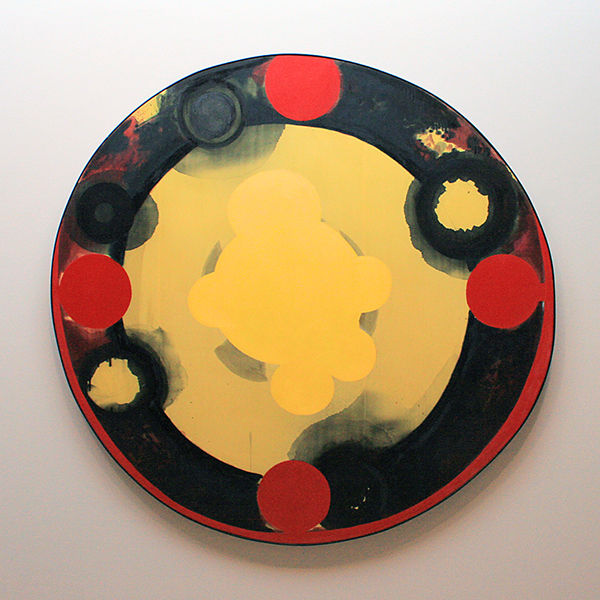 Kees de Goede - Binnenwereld, Buitendwereld #2 - Potlood, olieverf, tempera en Chinese Inkt op zijde 1988