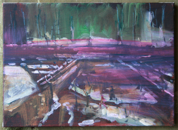 Koen Broucke - Zonder Titel (Nuenen) - 40x55 Acrylverf op doek Koen Broucke - Zonder Titel (Nuenen) - 40x55 Acrylverf op doek