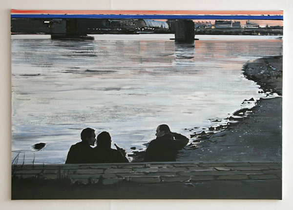 Koen Vermeule - Ufer - 90x130cm Olieverf op doek