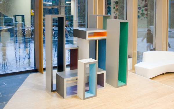 Krijn de Koning - Work (Office Blocks) - 160x210x140cm Beschilderd hout, 2012