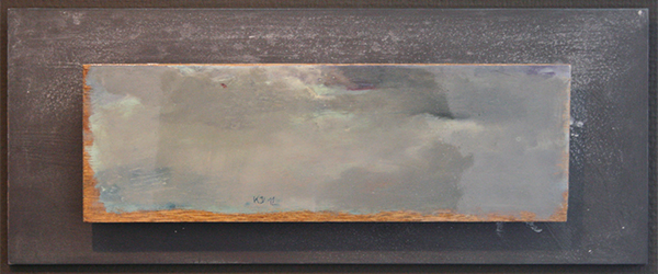 Kris Duys - Wolkenlucht - 20x50cm Olieverf op paneel Kris Duys - Wolkenlucht - 20x50cm Olieverf op paneel