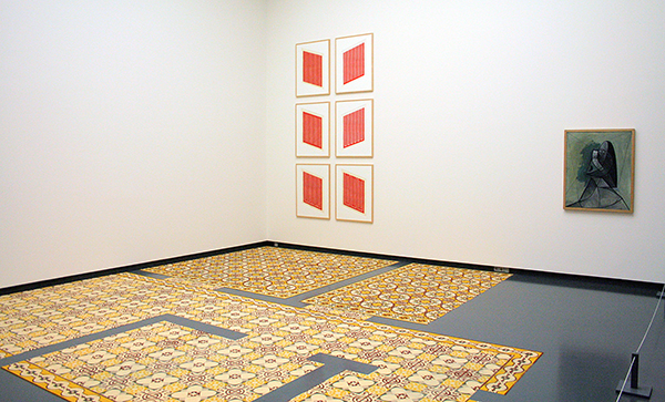 Laurent Mareschal - Beiti (Mijn Huis) - Kruiden & Donald Judd - Untitled - Houtsnede op papier & Pablo Picasso - Buste de Femme (Vrouwbuste) - Olieverf op doek