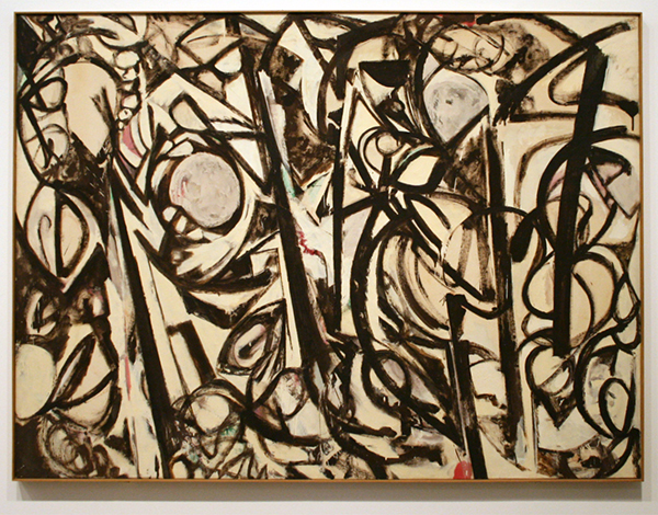 Lee Karsner - Gothic Landscape - Olieverf op canvas Lee Karsner - Gothic Landscape - Olieverf op canvas