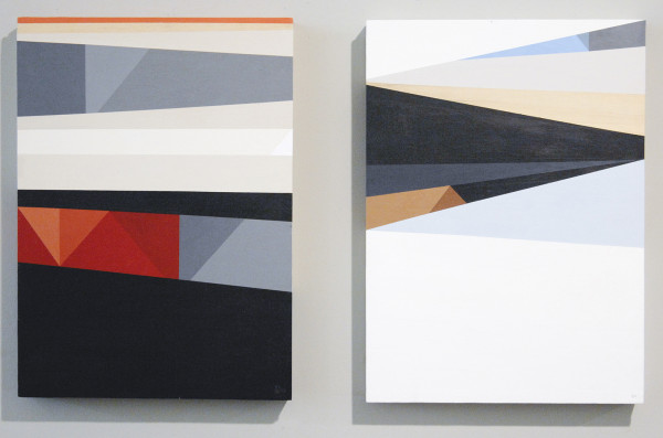 Lennard Schuurmans - Heartbeat & When I Was Young - 60x44cm Acrylverf op hout