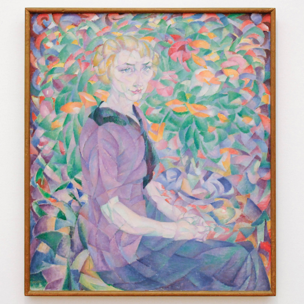 Leo Gestel - Vrouw tussen bloemen - Olieverf op doek 1913