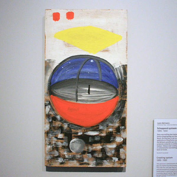 Leon Adriaans - Scheppend Systeem - Acrylverf op paneel