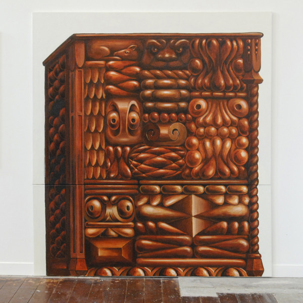Lisa Couwenbergh - The Cabinet - 260x235cm Acrylverf op canvas 2012
