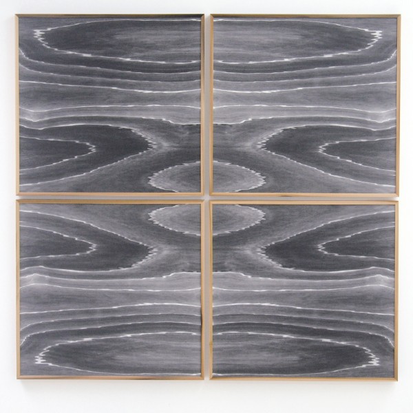 Lisa Oppenheim - Landschape Portraits (Popular) (Version I) - 66x68cm per deel, Vier gelatine fotogrammen in unieke lijsten