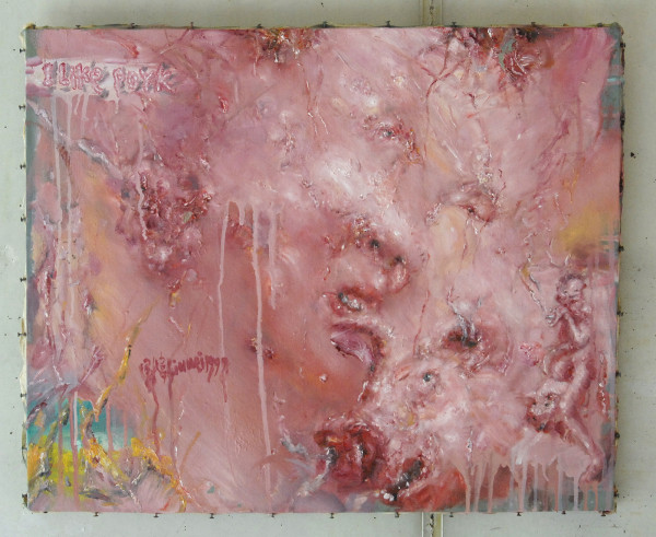 Liu Wei - I Like Pork - Olieverf op doek