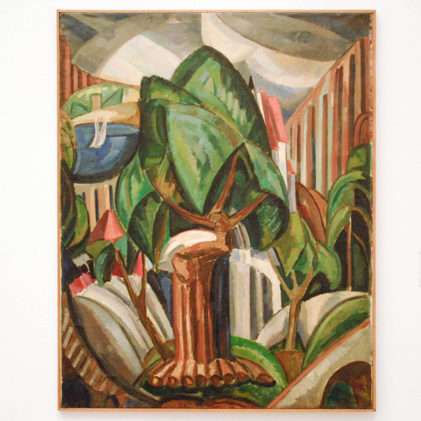 Lodewijk Schelfhout - Landschap met Bomen - Olieverf op doek 1912