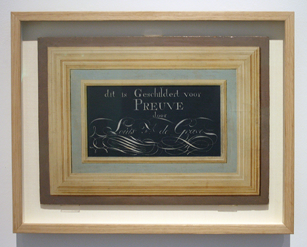 Louis de Grave - Proefstuk - Olieverf op paneel, 1795