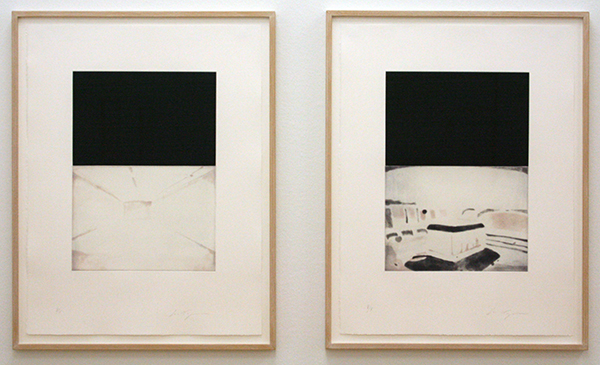 Luc Tuymans - The Temple - Portfolio 8 etsen in aquatint op BFK Rives papier oplage 35 + 10 AP