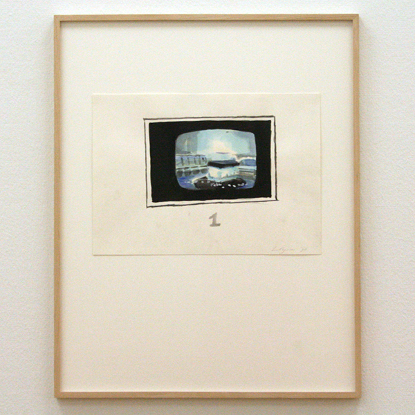 Luc Tuymans - Untitled - Waterverf op papier