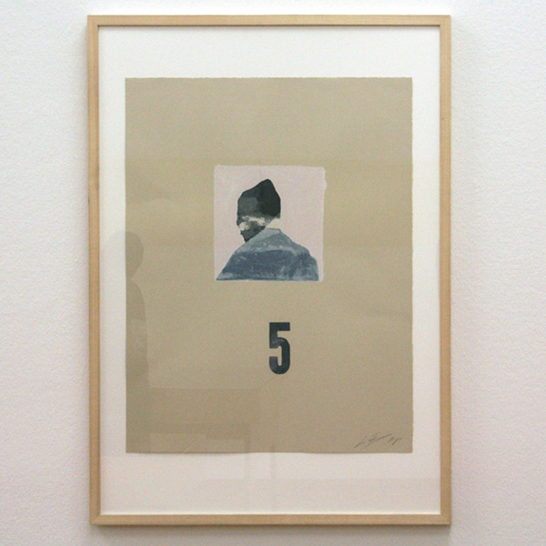 Luc Tuymans - Zelfportret - Zeefdruk in 14 kleuren op Somerset Velvet 250grm grouw houthoudend papier oplage 60 + 15 AP