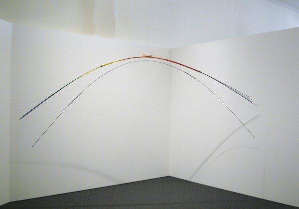 Luciano Fabro - Il Viaggio - Metalen staven, verf en papier, 1981