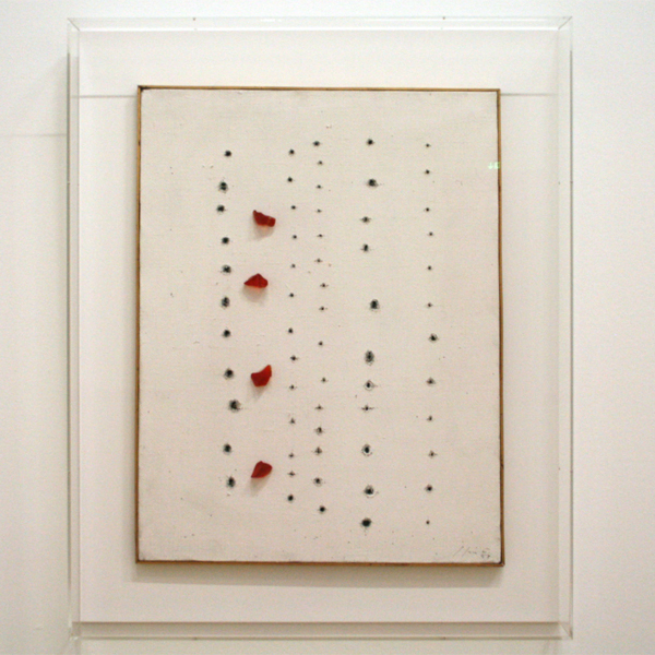 Lucio Fontana - Concetto Spaziale - Verf op doek Lucio Fontana - Concetto Spaziale - Verf op doek