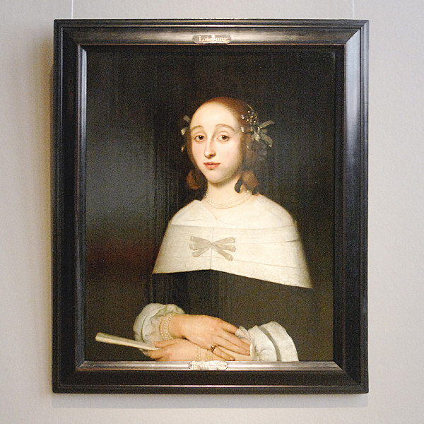 Ludof de Jongh - Portret van een vrouw - Olieverf op paneel