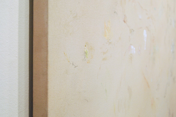 Maaike Schoorel - Selfportrait with Wolf - 178x142cm Olieverf op canvas (detail)