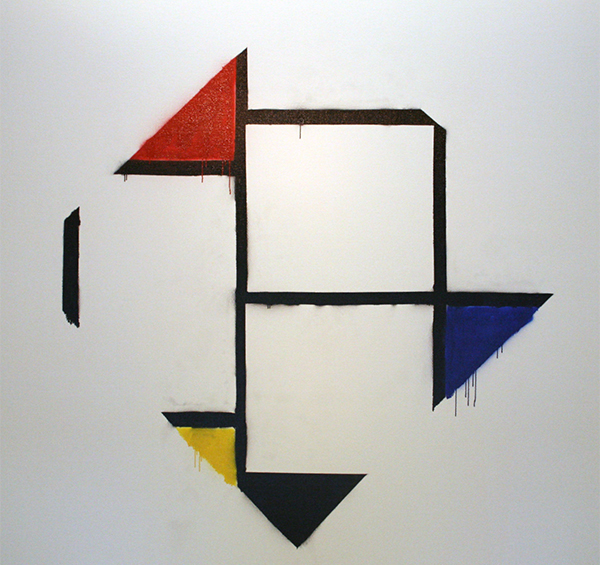 Marc Bijl - Modern Structures and Urban Failures (Stencilled and Borrowed, Just to Survive) - Stencil en spuitbus Marc Bijl - Modern Structures and Urban Failures (Stencilled and Borrowed, Just to Survive) - Stencil en spuitbus