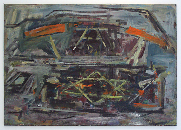 Marc Mulders - Glas in lood met Durer-Monochrom en Davidster II - Olieverf op doek