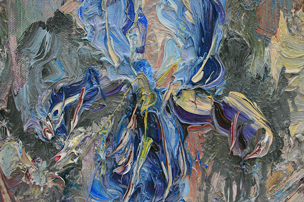 Marc Mulders - Irissen IV - Olieverf op doek (detail)