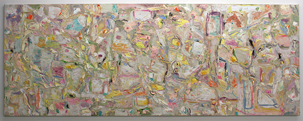 Marc Mulders - Le Jardin d'eau - 110x290cm Olieverf op doek Marc Mulders - Le Jardin d'eau - 110x290cm Olieverf op doek