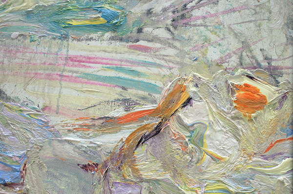 Marc Mulders - Let the Dessert Bloom - Olieverf op doek (detail)