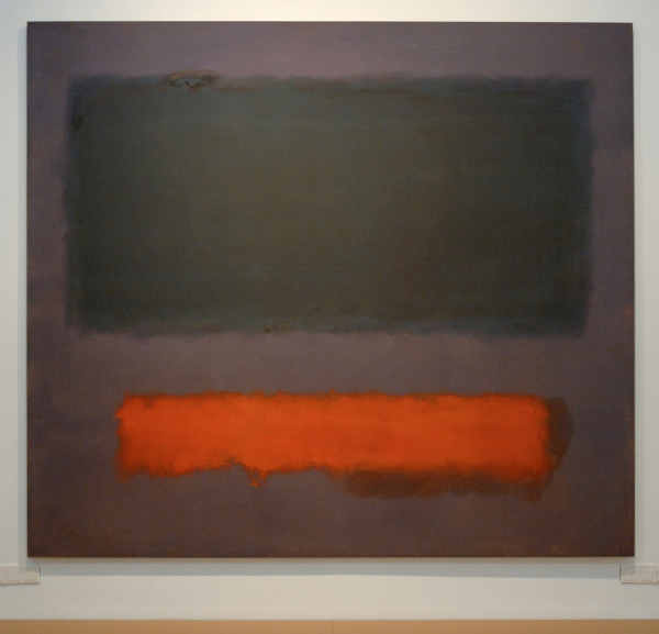 Marc Rothko - No 8 (Grey, Orange on Maroon) - Mixed media op doek, 1960