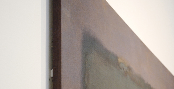 Marc Rothko - No 8 (Grey, Orange on Maroon) - Mixed media op doek, 1960 (detail)