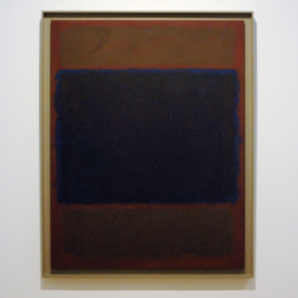 Marc Rothko - Zonder Titel (Umber, Blue, Umber, Brown) - Mixed media op doek, 1962