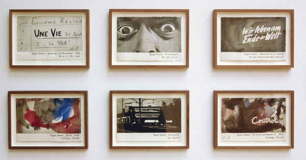 Marcel van Eeden - Sammlung Boryna - Installatie van 66 werken op papier en 2 sculpturen