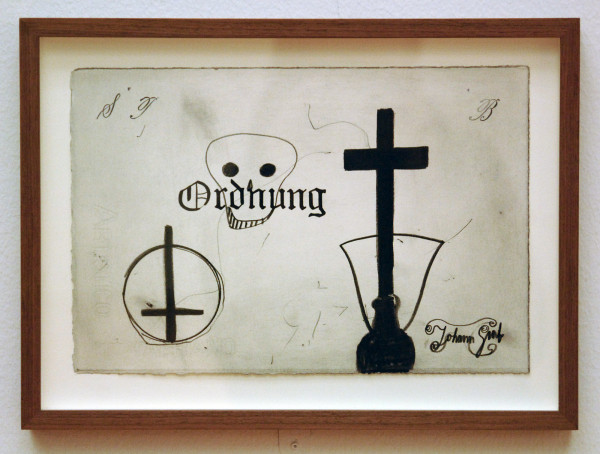 Marcel van Eeden - Sammlung Boryna - Installatie van 66 werken op papier en 2 sculpturen