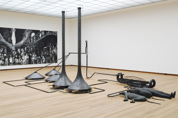 Mark Manders - Mind Study - Brons, ijzer en hout 2011