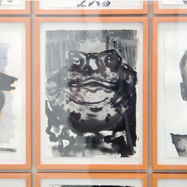 Marlene Dumas - Kunstproject De Halte - 28 aquarellen op papier en 2 olieverf op doek (detail)