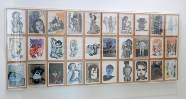 Marlene Dumas - Kunstproject De Wissel - 28 aquarellen op papier en 2 olieverf op doek