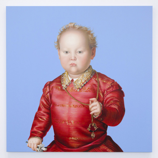 Mary A Waters - Garcia, Giovanni's Brother (I Have a Brother, He Is the Happy One) - 180x180cm Olieverf op linnen