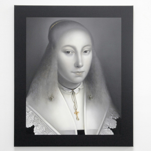 Mary A Waters - Portrait No 1 - 95x80cm Olieverf op linnen