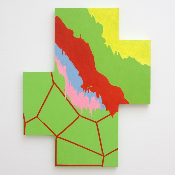 Mary Heilmann - Positive - Negative - Olieverf op doek, 2011