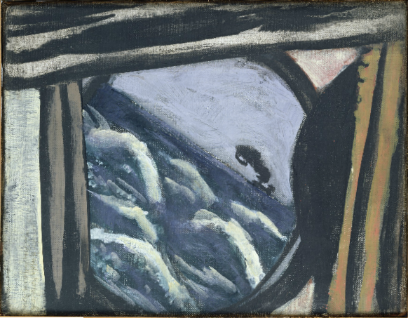 Max Beckmann - Blick Aus Der Schifsluke - 27x31cm Max Beckmann - Blick Aus Der Schifsluke - 27x31cm