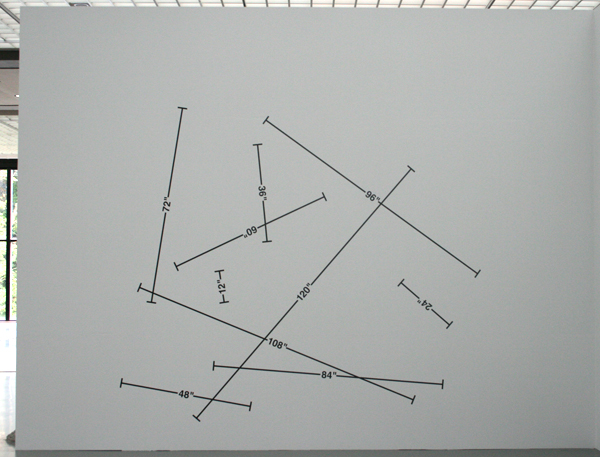 Mel Bochner - Measurement 1-10 feet Mel Bochner - Measurement 1-10 feet