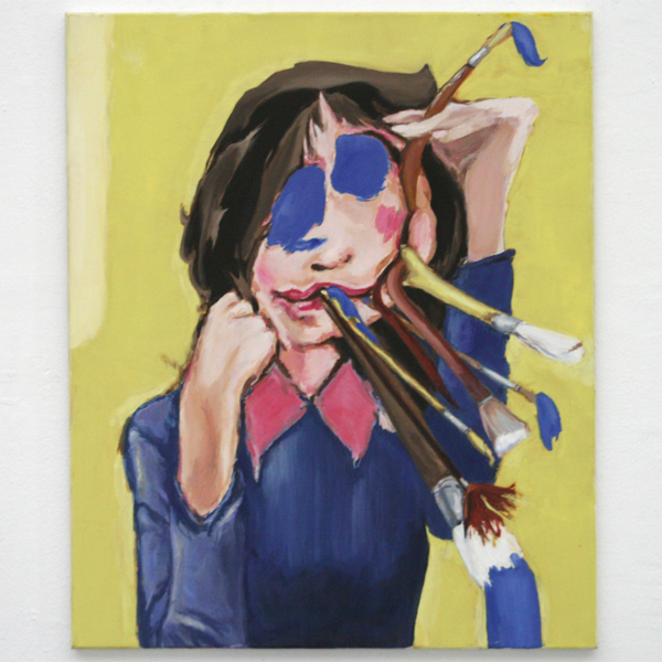 Micha Patiniott - Brushface - 97x80cm Olieverf op doek Micha Patiniott - Brushface - 97x80cm Olieverf op doek